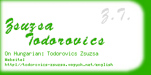 zsuzsa todorovics business card